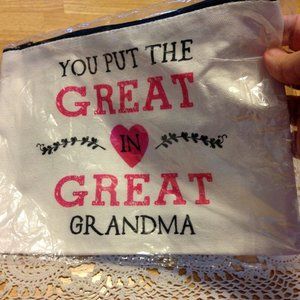 Grandmother Gift idea, cosmetics bag